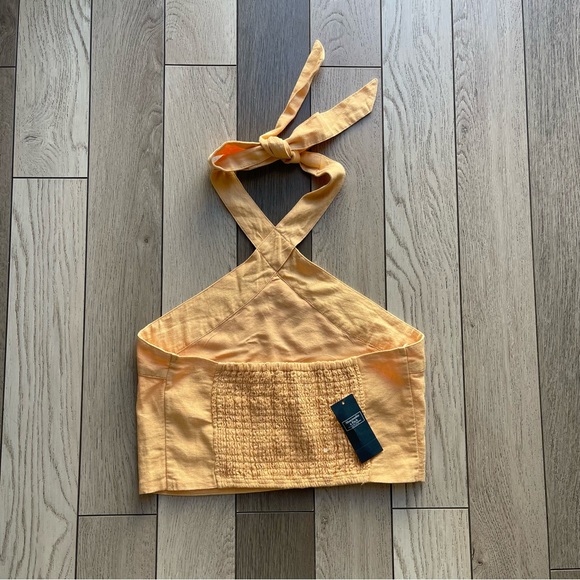 Abercrombie & Fitch Peach Smocked Top - Picture 2 of 5